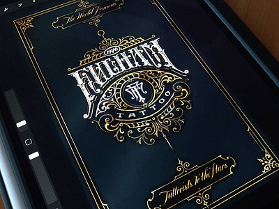 Fulham Tattoo branding calligraphy custom handlettering identity lettering logo logotype typography victorkevruh