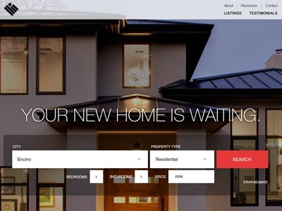 American Home Zoom Search navigation real estate search bar ui