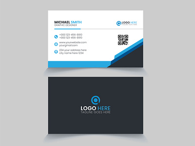 corporate business card design template