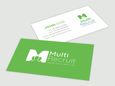 Multi Recruit Branding brand identity branding business cards design cool corporate logo design logomark startups stationery