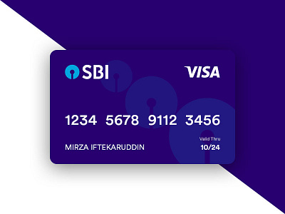 SBI Card New Card Concept bank card checkout credit debit finance financial payment visa