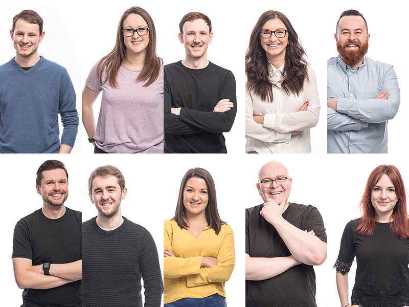 Meet the Team headshots photoshoot team