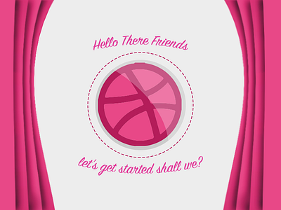 Dribbble, I have come. debut hello invite newbie shot