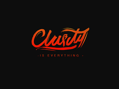 Clarity Typography handlettering lettering type typography