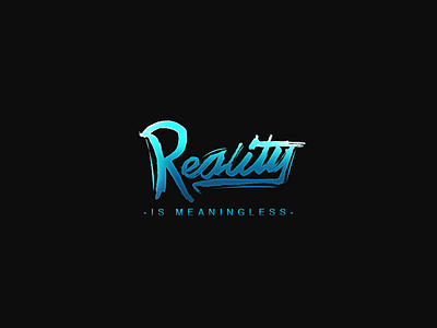 Reality Typography Piece handlettering lettering type typography