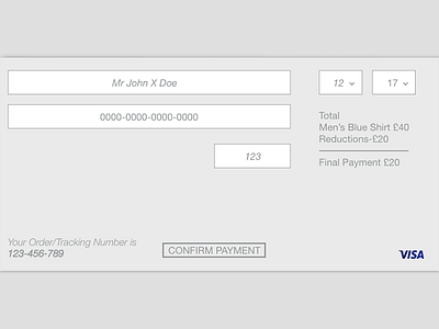 Daily UI 002- Credit Card Checkout daily design graphic ui ux