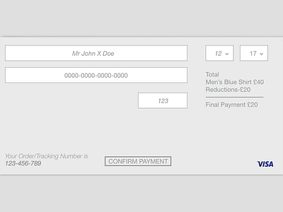 Daily UI 002- Credit Card Checkout