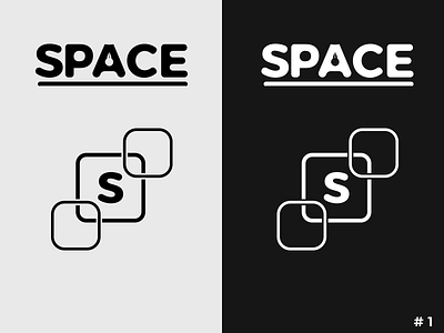 #ThirtyLogos Day One- Space challenge daily logo shape text thirtylogos