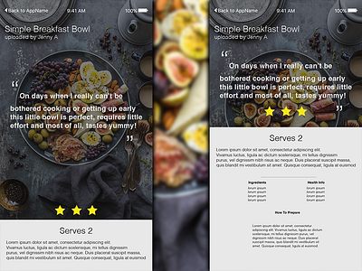 UI Design: Recipe App app design layout mobile motion ui ux