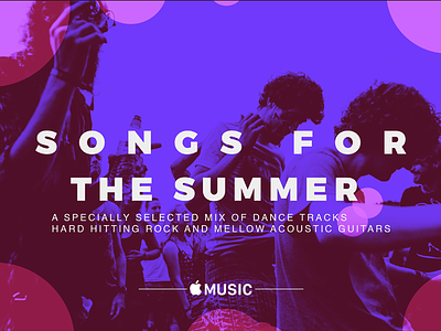 Apple Music Summer Playlist Cover advertising design display interface music ui