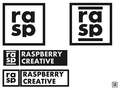 Personal Rebrand: Raspberry Creative branding corporate design logo wordmark