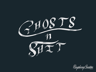 Ghosts n Sh*t Gothic Typography art blackletter color dark design gothic text typography vibrant