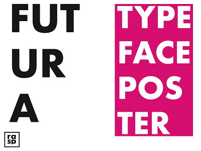 Futura Typeface Poster(see attached)