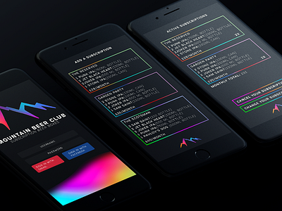 Mountain Beer Club UI ( High Res attached )