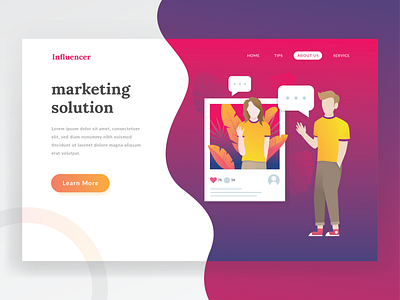 Influencer Landing Page