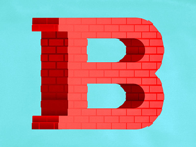 36 Days of Type - B b brick handlettering illustratedtype illustration letterb lettering typographic typography