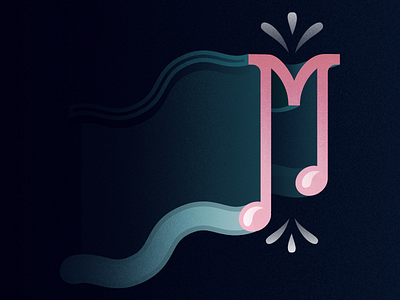 36 Days of Type - M 36days m 36daysoftype graphicdesign illustratedtype music type typography