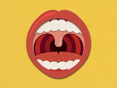 36 Days of Type - O 36days o 36daysoftype graphicdesign illustratedtype mouth papercraft type typography
