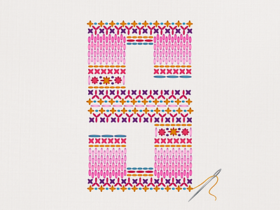 36 Days of Type - S 36days s 36daysoftype crossstitch graphicdesign handlettering illustratedtype lettering stitch type typography