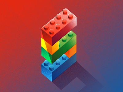 36 Days of Type - 5 36days 5 36daysoftype 3d blocks graphicdesign handlettering illustratedtype lego lettering toys type typography