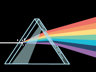 Light cartoon colour illustration kidlitart light prism rainbow science