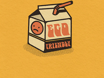 Ego Friendly branding graphic design illustration logo poster
