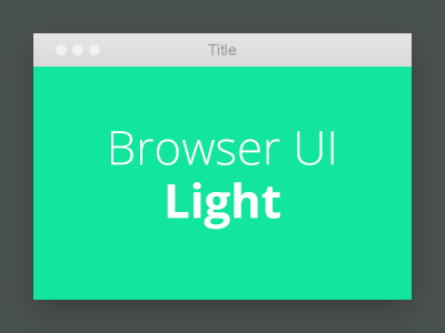 BrowserUI Light browser
