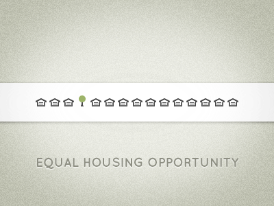 Equal Housing Opportunity icon tan texture