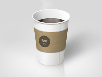 1up cup coffee rendering