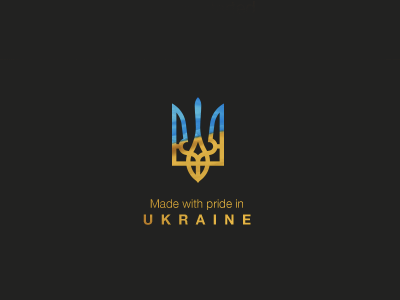 Product of Ukraine coat of arms shield ukraine