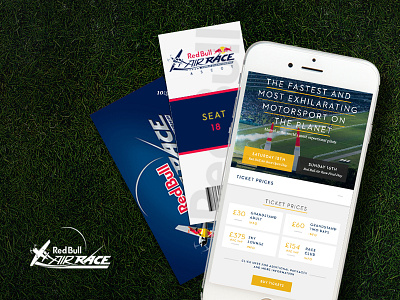 Red Bull Air Race at Ascot Racecourse - Web Design air ascot case case study mobile planes race racecourse red bull redbull tickets web