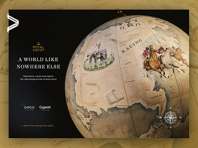 Royal Ascot Like Nowhere Else Globe Project ascot big compass event globe imagery luxury nav paint premium royal world