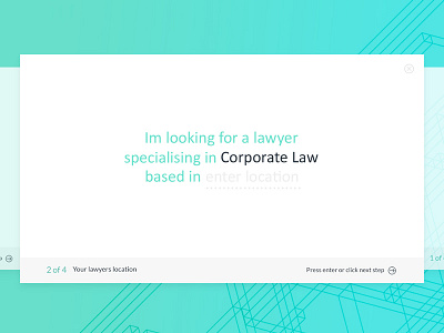 Lawyer Search Process breadcrumbs find modern process register search signup step steps trail ui ux