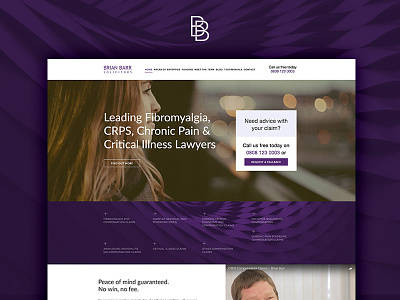 Brian Barr Lawyers abstract brian brochure clean lawyer minimal modern purple solicitor website