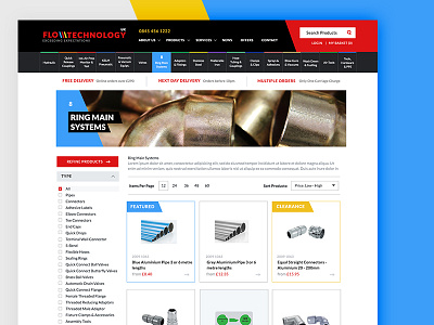 Flowtechnology brochure builder construction e commerce hydraulics pipes plumber trade tradesmen