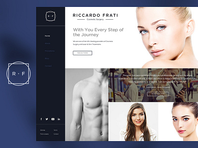 Ricardo Frati E3creative application beauty clean cosmetic desktop model surgeon surgery visual website white