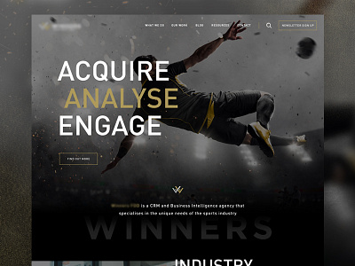 Abstract Sports Website abstract analyse dark engage football premium soccer sport sports web winner