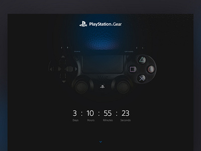 PlayStation Reveal Countdown black clock controller countdown dark exclusive gear playstation ps4 reveal timer vip