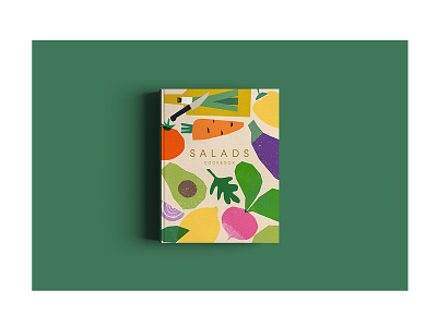 Salads bookcover cooking coverdesign digitalillustration editorialillustration vegan vegetables