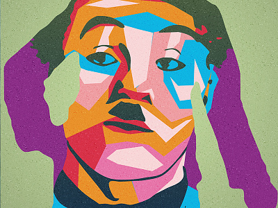 Chaplin chaplin charlie design flat illustration illustrator misfit studio