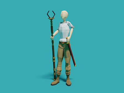 Low poly Character 3d character fantasy low poly