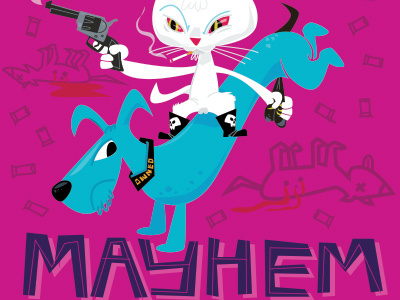 Bad Kitty: Mayhem animal booze cat cigarette destruction guns