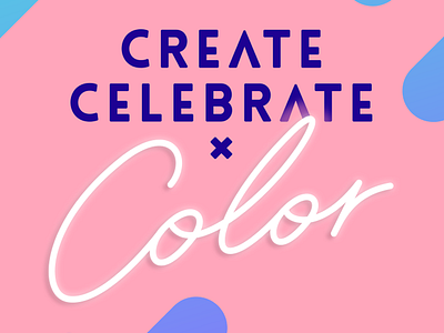 Create Celebrate Color Logo identity