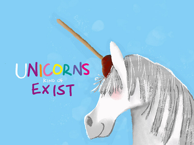 Unicorns *kind of* Exist horse illustrator plunger unicorn