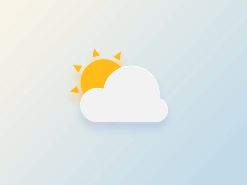 Weather icon design after effect animation design gif icon motion weather