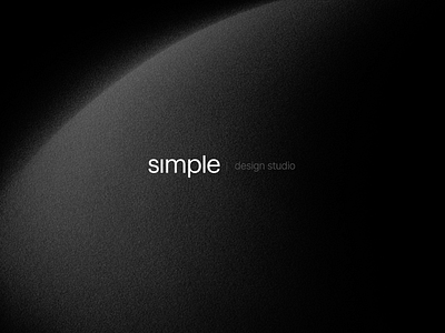 simple® design studio 3d agency black and white brand branding design design studio graphic design logo logotype simple sphere studio typography ui