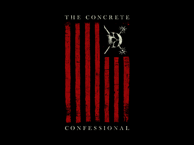 Hatebreed - The Concrete Confessional adobe apparel art band merch design flag hardcore hatebreed merch design