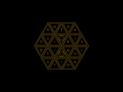 Born of Osiris apparel art band merch design geometic geometry graphic design merch design merchandise minimalist monoline