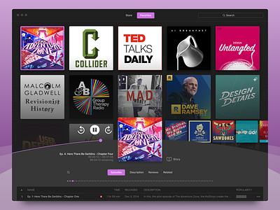 macOS Version - Podcast App Concept