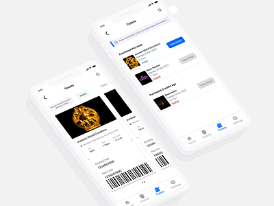 Ticket screen app design mobile app ui uiux